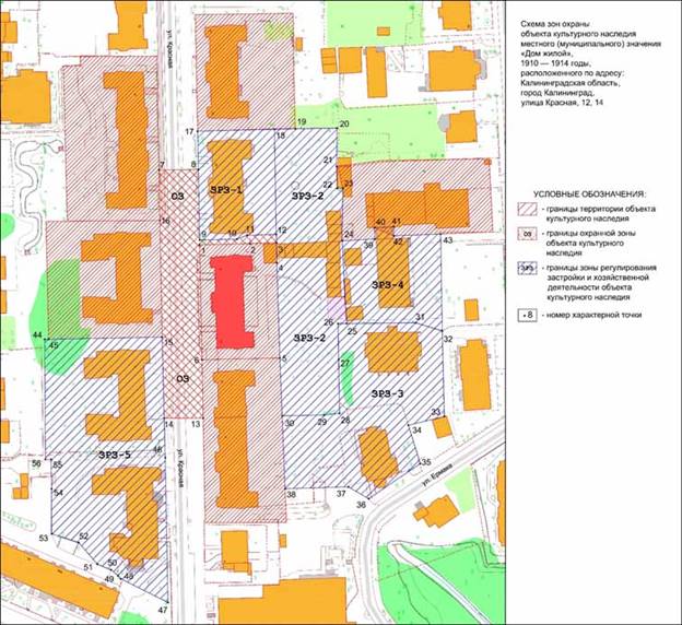Постановление Правительства Калининградской области от 16.12.2022 N 669 "Об установлении зон охраны объекта культурного наследия местного (муниципального) значения "Дом жилой", 1910 – 1914 годы, расположенного по адресу: Калининградская область, город Калининград, улица Красная, 12, 14, и утверждении требований к градостроительным регламентам в границах территорий данных зон"